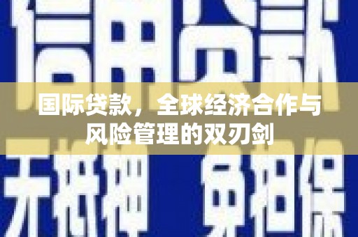 泸西国际贷款，全球经济合作与风险管理的双刃剑