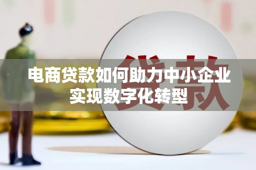耀州电商贷款如何助力中小企业实现数字化转型