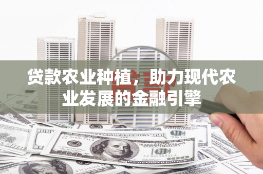 三地门贷款农业种植，助力现代农业发展的金融引擎