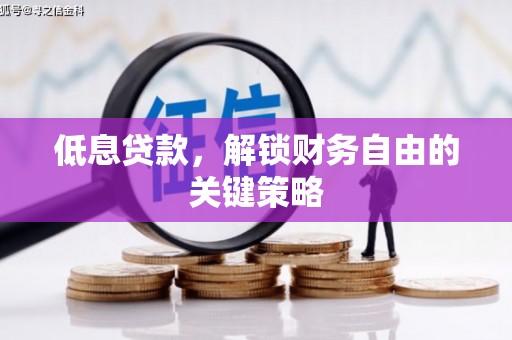 秦安低息贷款，解锁财务自由的关键策略