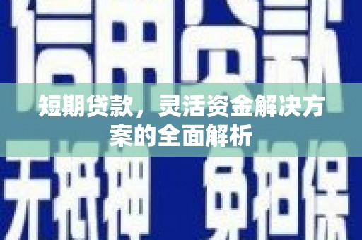 西海岸短期贷款，灵活资金解决方案的全面解析