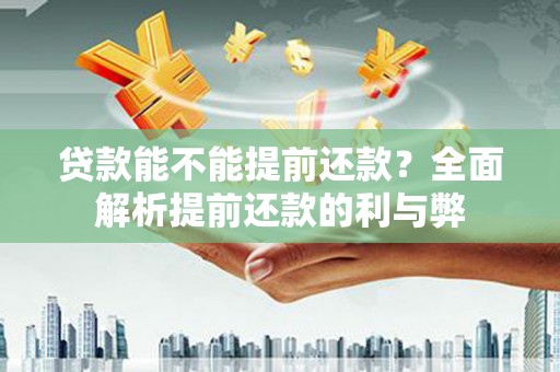 特克斯贷款能不能提前还款？全面解析提前还款的利与弊