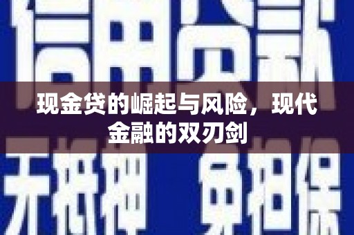 尼玛现金贷的崛起与风险，现代金融的双刃剑