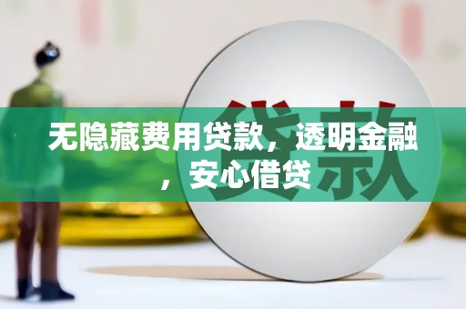 新屋无隐藏费用贷款，透明金融，安心借贷