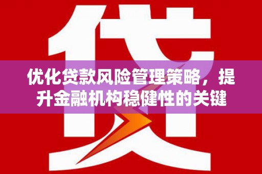 东源优化贷款风险管理策略，提升金融机构稳健性的关键