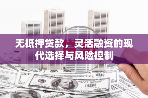 泽普无抵押贷款，灵活融资的现代选择与风险控制