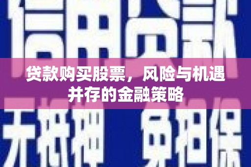 北林贷款购买股票，风险与机遇并存的金融策略
