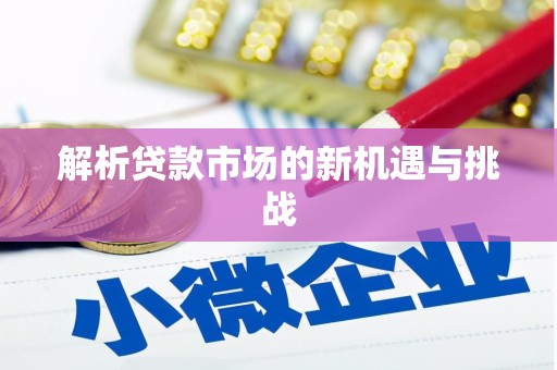 东至解析贷款市场的新机遇与挑战
